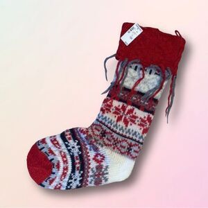 AERO, Retro, Extra Large, Loose Knit, Christmas Stocking